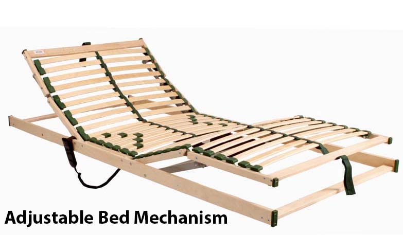 Adjustable bed mechanism used on adjustable tv beds