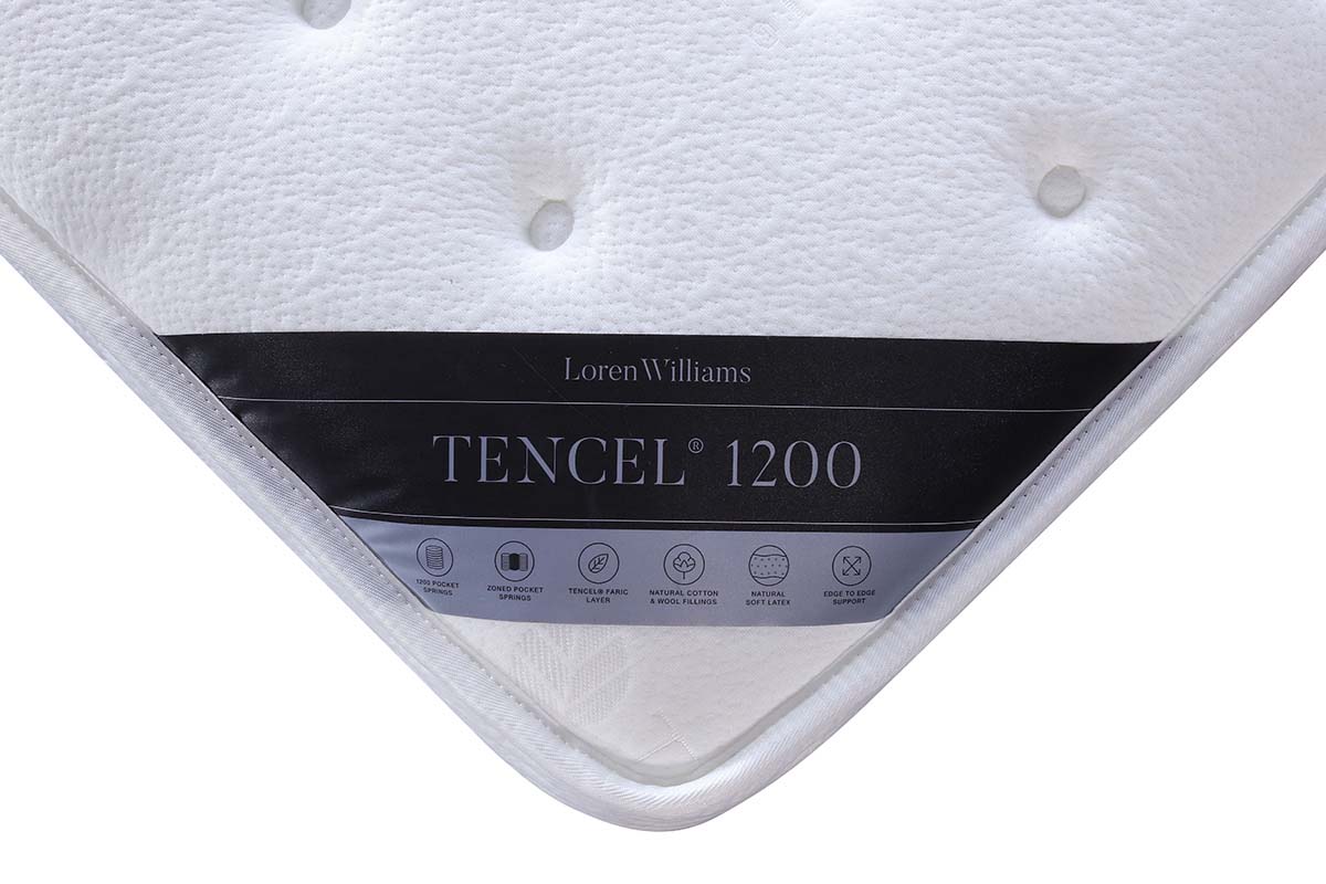 Loren Williams Tencel 1200 Mattress Label